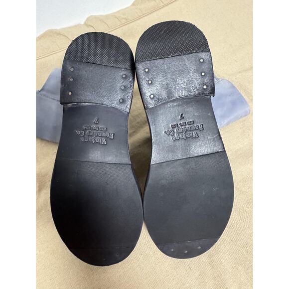 Vintage Foundry Co. Boots Mens Size 7 Gray Engineer Moto Buckle Side Zip Leather main image 8